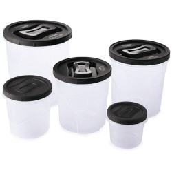 Conjunto Porta Mantimentos Clic Rosca G - 5 peças