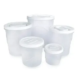 Conjunto Porta Mantimentos Clic Rosca G - 5 peças