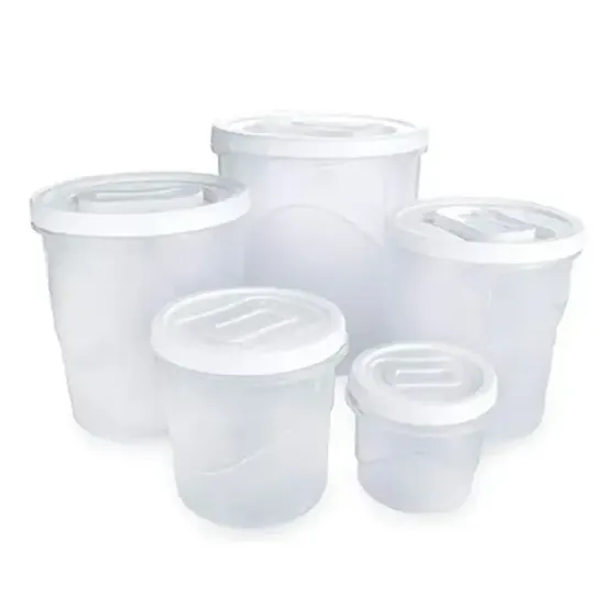 Conjunto Porta Mantimentos Clic Rosca G - 5 peças