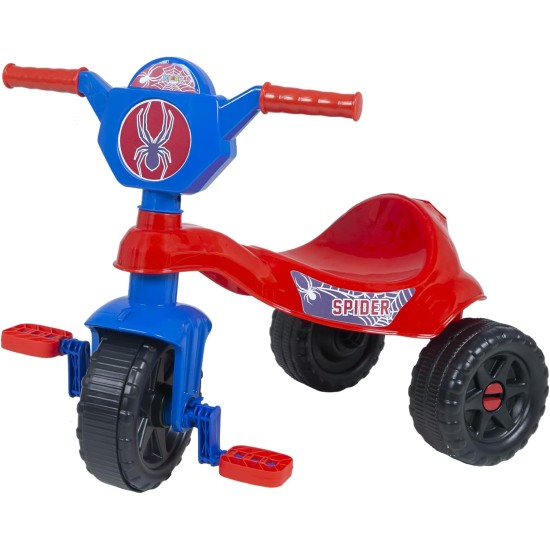 Carrinho De Passeio Kemotoca Kendy, Triciclo Infantil, Spider, Com Haste