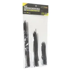 Abraçadeira de Nylon 60 Peças 3 Tamanhos