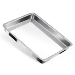 Assadeira Retangular Baixa n 2 - Aluminio Nacional