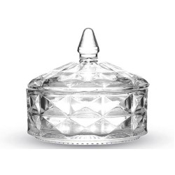 Potiche Bomboniere Vidro Diamond Galaxy 590ml