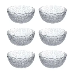 Jogo De Bowl Bohemia Star 6 Peças 210ml Em Vidro