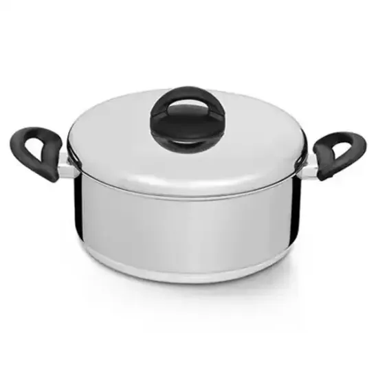 Caçarola Criativa 24 cm 4,7 Litros em Alumínio Polido Nigro