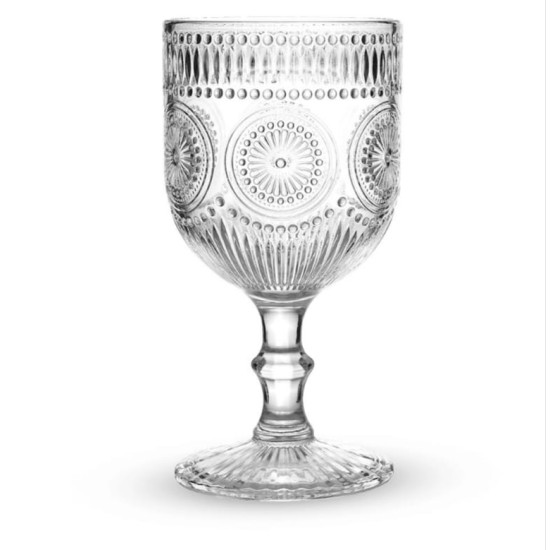 Jogo Taca Vidro Agua Zara 230ml Com 6 Peças