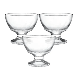 Jogo Taca Sobremesa Vidro Lines 270ml 3un