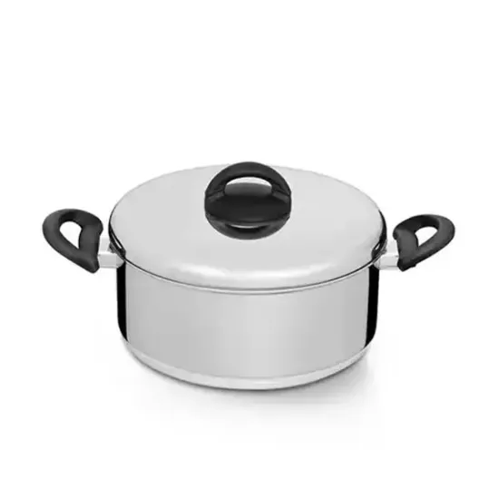 Caçarola Criativa 22 cm 3,8 Litros em Alumínio Polido Nigro