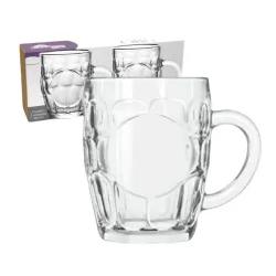 Conjunto Caneca Chopp Vidro 2 Unidades Otto