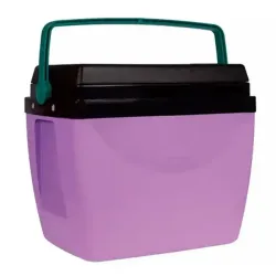 Caixa Térmica 34 Litros Lilás com Verde
