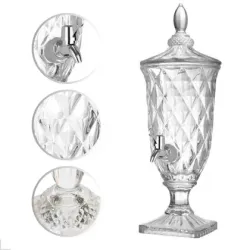 Suqueira de Vidro Incolor 2 Litros – Design Transparente