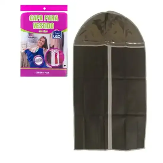 Capa Protetora Para Vestido com Visor e Zíper 