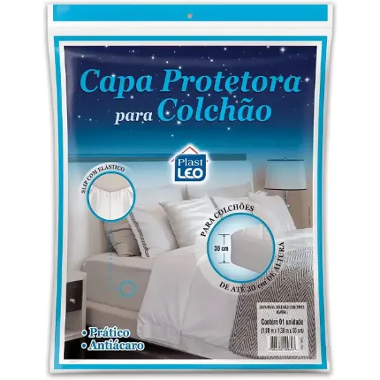Capa para Colchão Casal (1,88x1,38x0,30m)