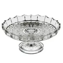 Centro De Mesa Cristal Pk Com Pé 31 Cm Class Home