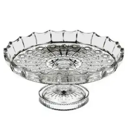 Centro De Mesa Cristal Pk Com Pé 31 Cm Class Home