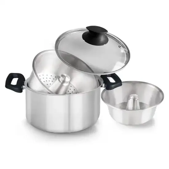 Conjunto Banho Maria Nigro em Alumínio