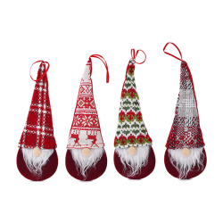 Enfeite Natalino Cabeca Gnomo Gorro Sort 22cm 1 Un Fartex