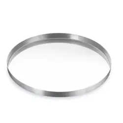 Forma Assadeira De Pizza Aluminio Polido 30cm Nacional