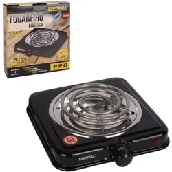 Fogareiro / fogao eletrico portatil espiral 1 boca 220v preto 1000w 