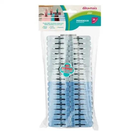 Prendedor de Roupas Pic com 36pçs Eko