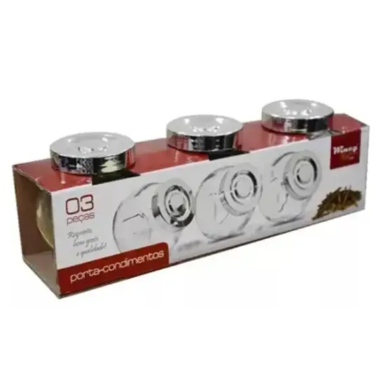 Porta Temperos 6 Potes 200ml