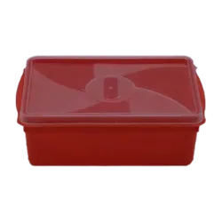 Pote de Plástico Caixa Topa Tudo Retangular 500ml