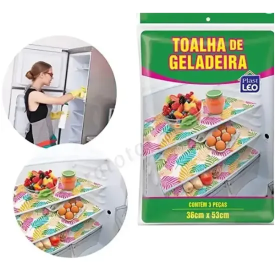 Toalha De Geladeira 3 Peças 36cm X 53cm Sortidas