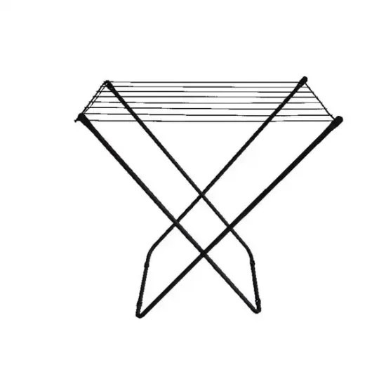 Varal Chao S/ Abas Portatil Preto Maxeb