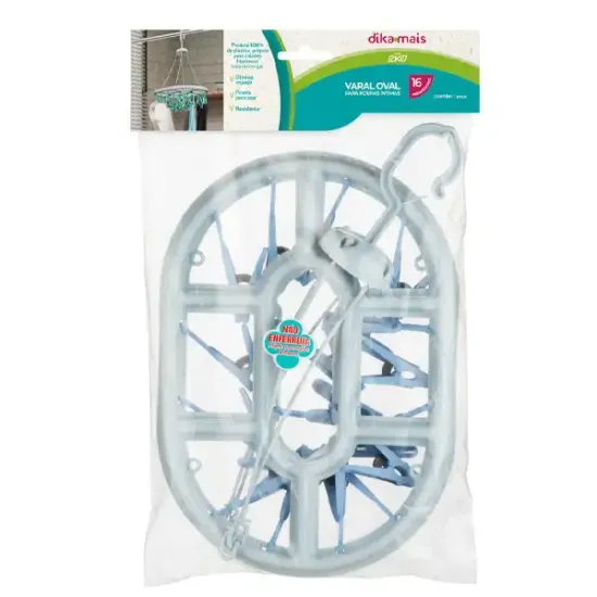Varal Oval 16 Prendedor Eko Z Plastic