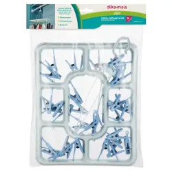 Varal Retangular 36 Prendedor Eko Z Plastic