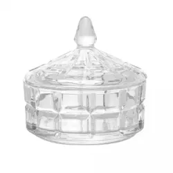 Potiche de Cristal Deli 13cm x 13cm x 12cm Lyor
