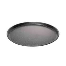 Assadeira Redonda Antiaderente de Aço Carbono Granilite Preta Lyor