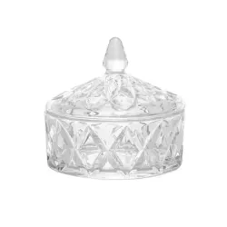 Potiche Lyor Deli Diamond De Cristal 13Cm X 13Cm X 12Cm