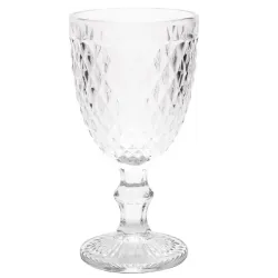 Conjunto 6 Taças de Água de Vidro Bico de Abacaxi 325ml Lyor