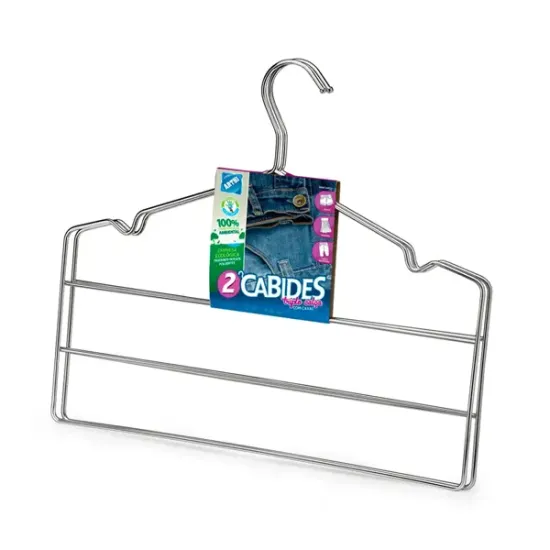 Conjunto Com 2 Cabides Triplo Com Cavas