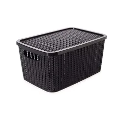 Caixa Trama com Tampa 8 L - Plasutil