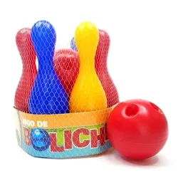 Jogo De Boliche De Brinquedo Infantil Com 6 Pinos E 2 Bolas - Cardoso