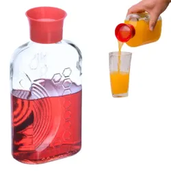 Garrafa de Vidro Viva Rio 1 L – Transparente e Funcional