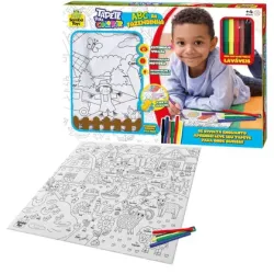 Tapete Pintura Abc Fazendinha Samba Toys – Aprendizado E Diversão Criativa