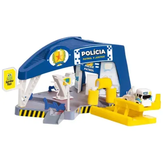 Estação De Polícia Infantil – Samba Toys Com Viatura E Acessórios