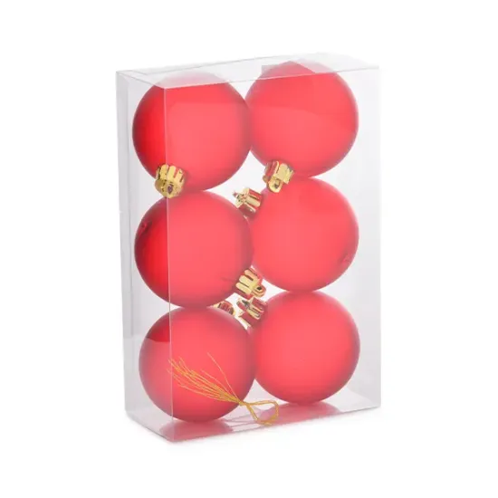 Cj 6 Pcs Bola Fosca Tranp Luksuz Sort 6cm Fartex Ntl