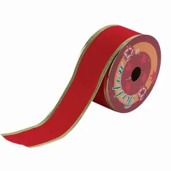 Fita Veludo Vermelha 3.8cmx9.1m Fartex Ntl