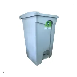 Lixeira com Pedal 50 Litros Branca Plastex