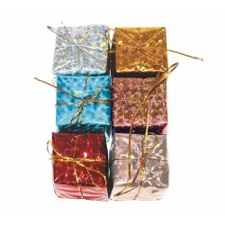 Enfeite Presente Natal 2.5cm com 12un