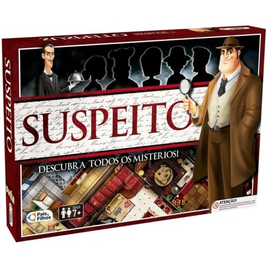 Jogo De Tabuleiro Suspeito Top Line – Pais & Filhos