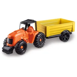 Trator Works Orange Toys