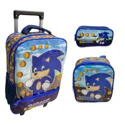 Kit Mochila de Rodinha Bionic Estojo e Lanch 6336