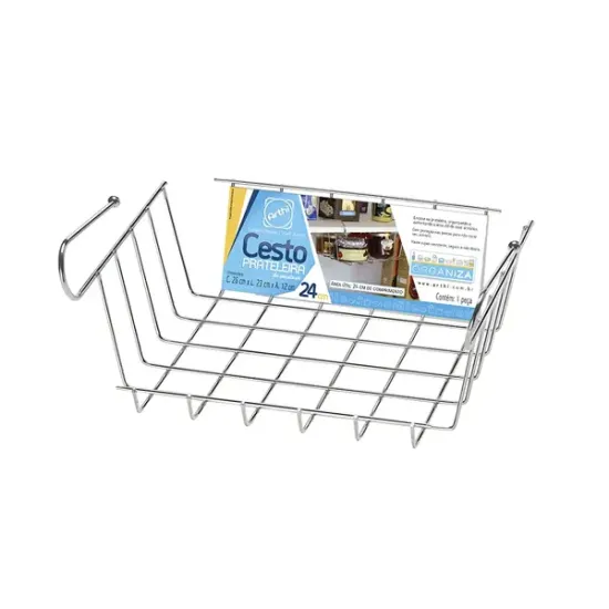 Cesto Prateleira De EnCaixar - 24cm