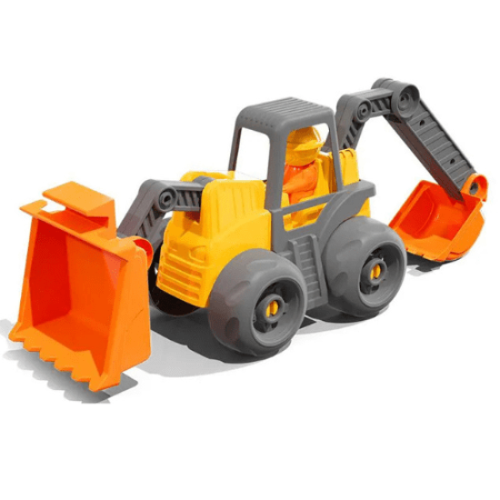 Open Tracks Trator Retroescavadeira 65 Cm Com Boneco – Cardoso Toys