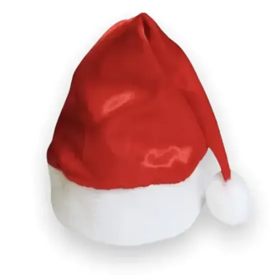 Gorro de Papai Noel em Cetim 28 × 38 cm